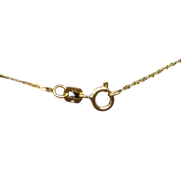 18k Solid Gold 16" Dainty Chain - Picture 4 of 5